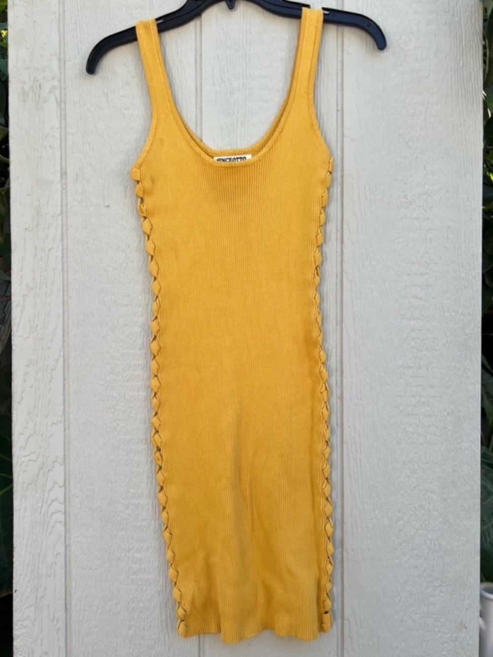 Vince otto bodycon corset tie dress